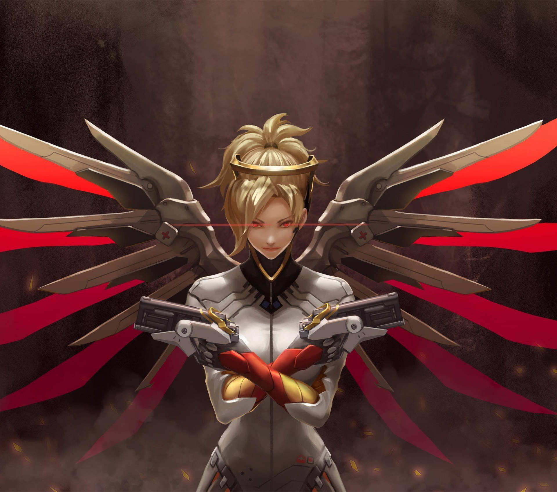 Mercy From Overwatch 2 Video Game Background