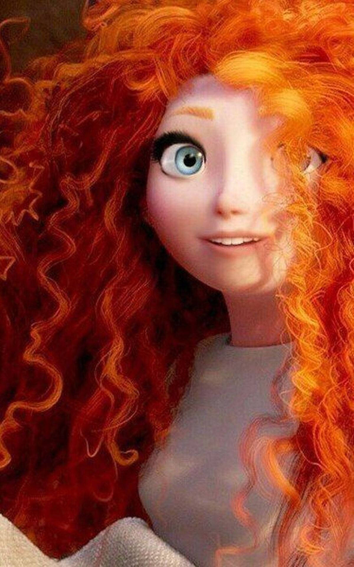 Merida With Messy Hair Background