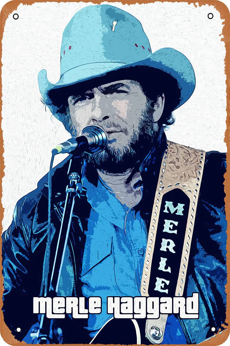 Merle Haggard Painted Poster Background