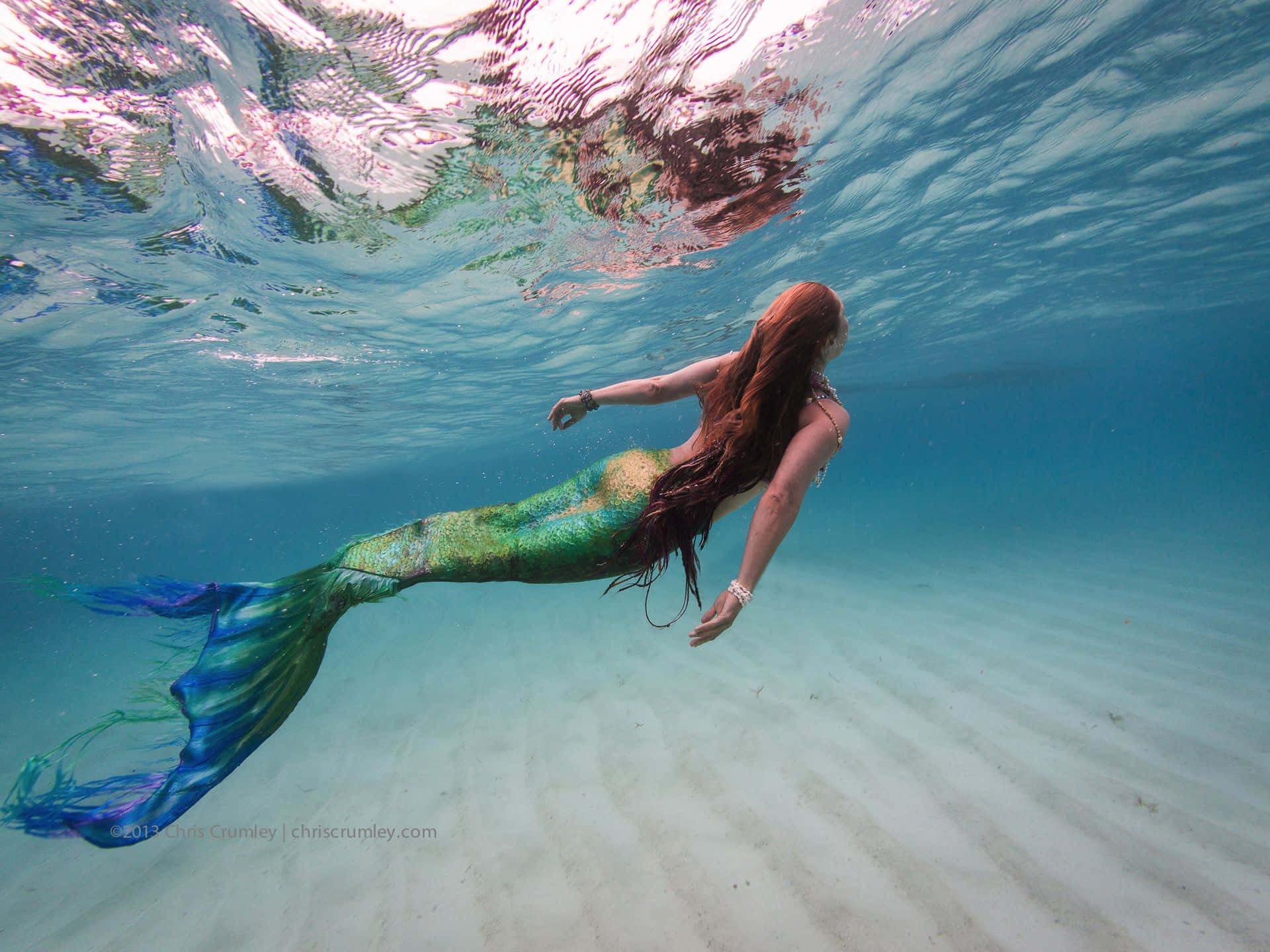 Mermaid Of The Sea Background