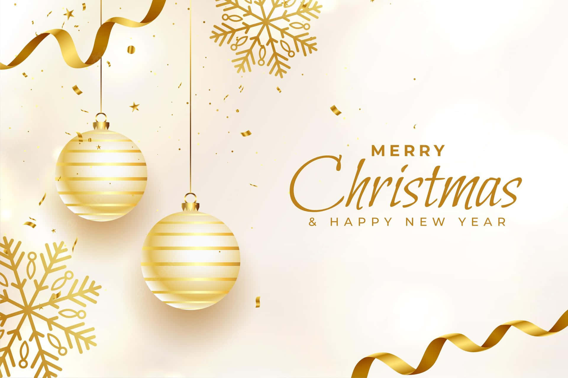 Merry Christmas And Happy New Year Background Background