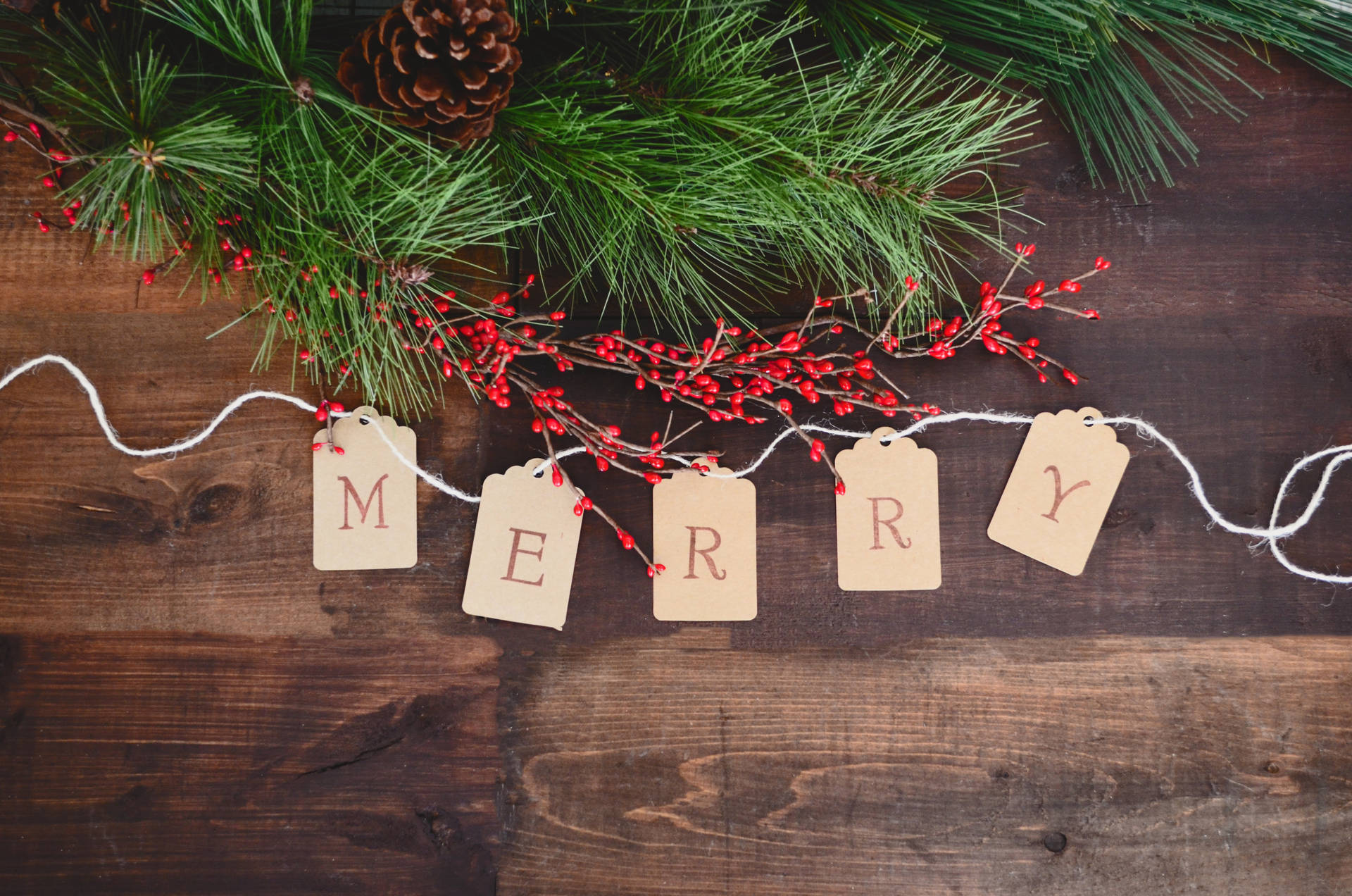 Merry Christmas Cutout Decoration Background