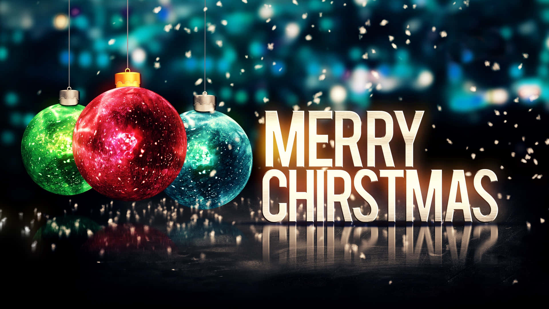 Merry Greetings High Resolution Christmas Desktop Background