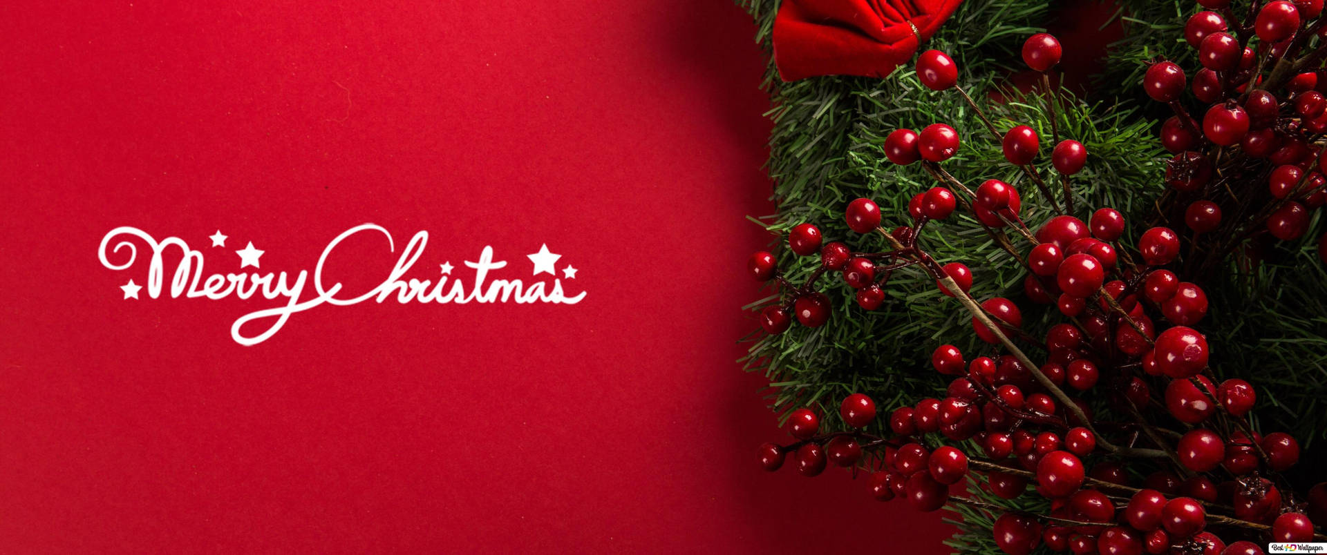 Merry Red Christmas Background Background