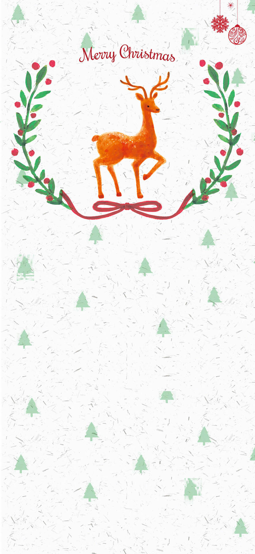 Merry Simple Christmas Reindeer