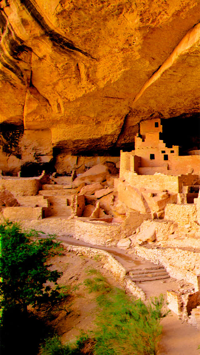 Mesa Verde National Park Cliff Dwellings Background