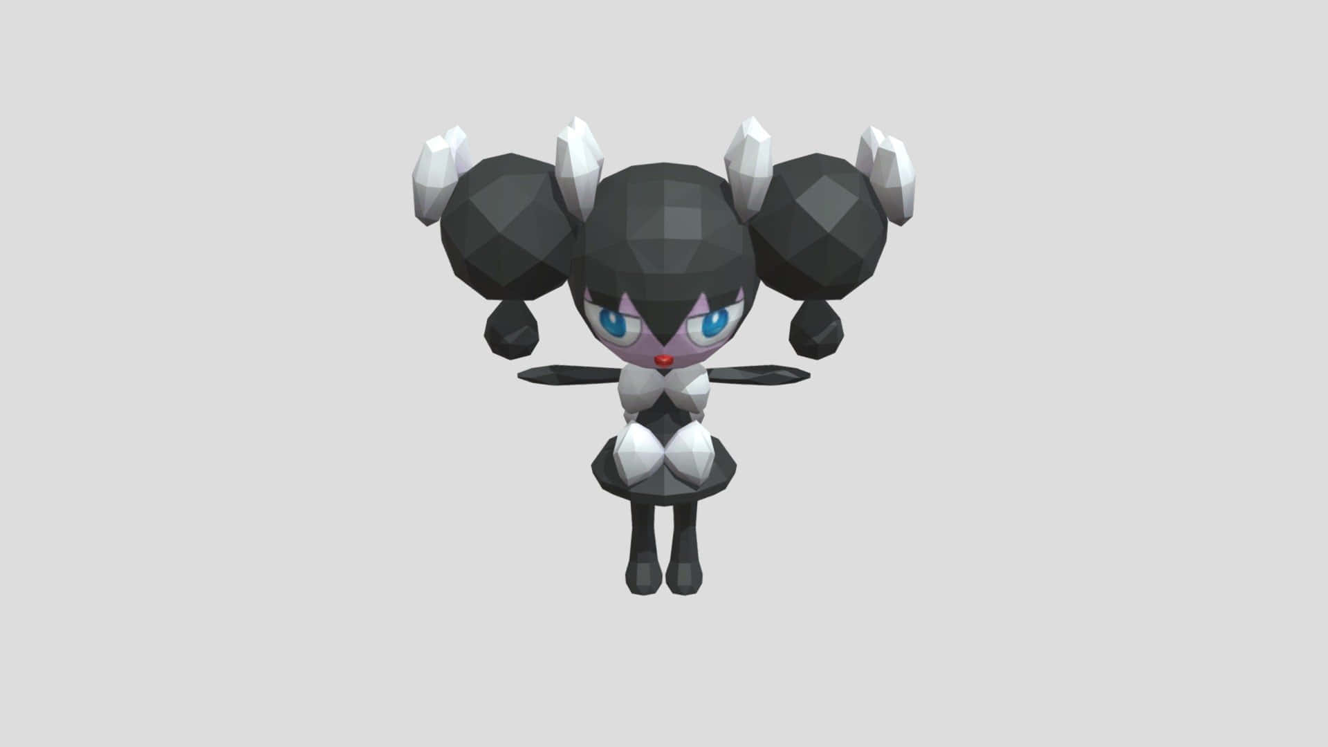 Mesmerizing 3d Space Blue Gothorita - The Psychic Pokémon Background