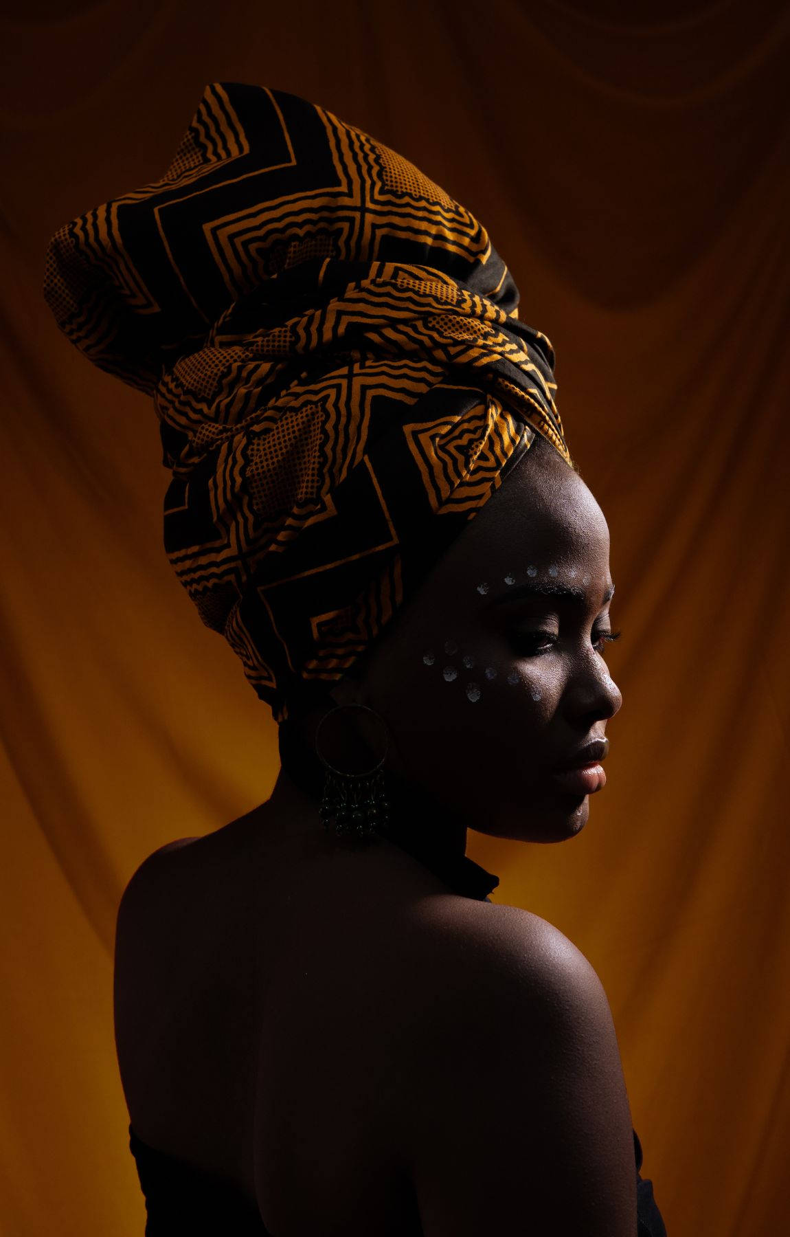 Mesmerizing African Woman Background