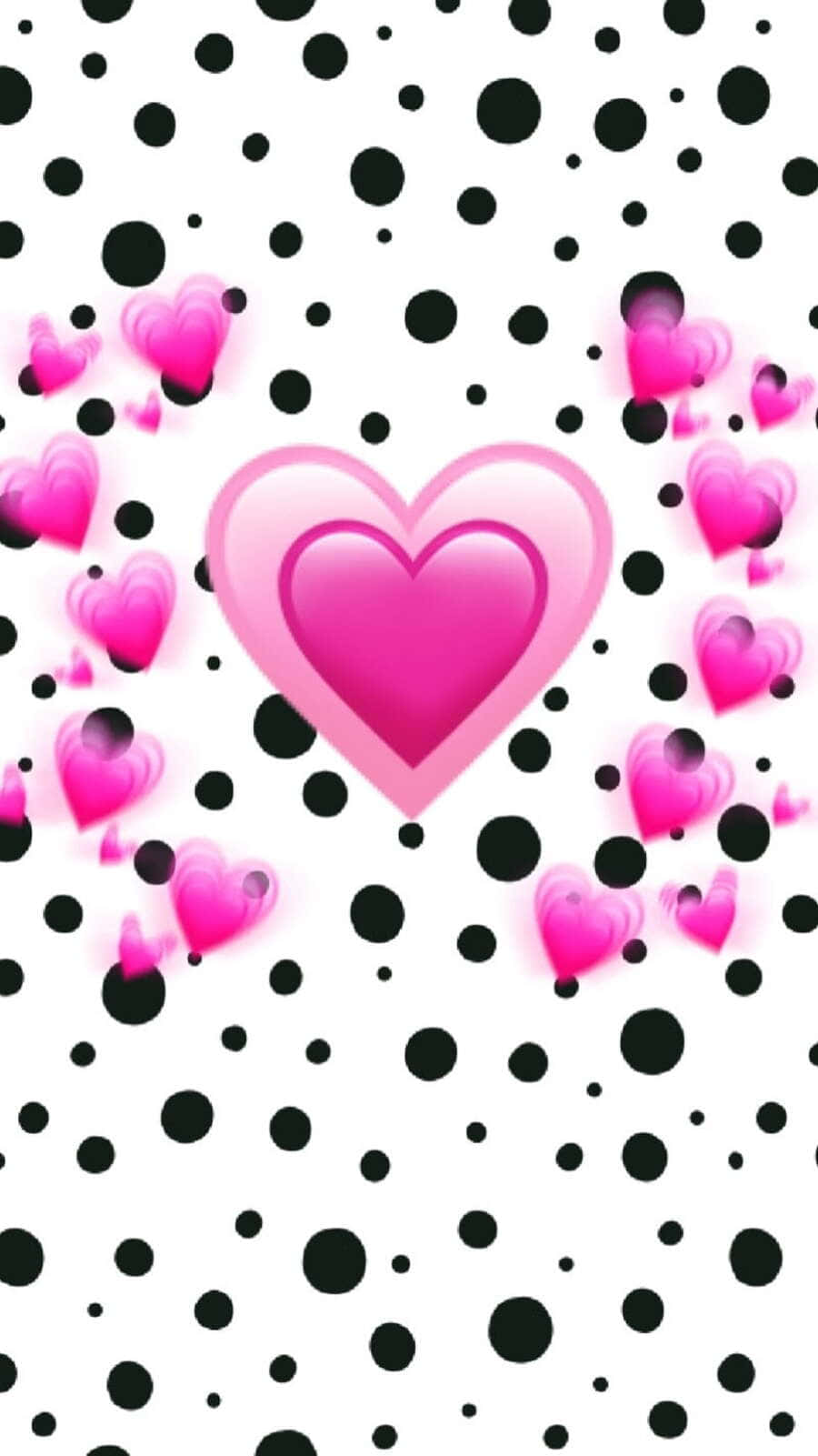 Mesmerizing Black And White Dots Pattern Background