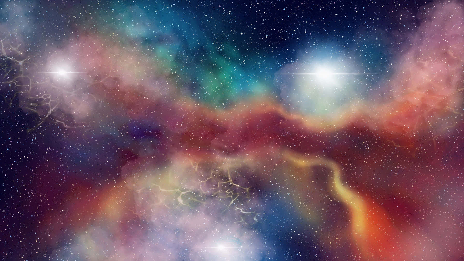 Mesmerizing Colorful Space Nebula Background