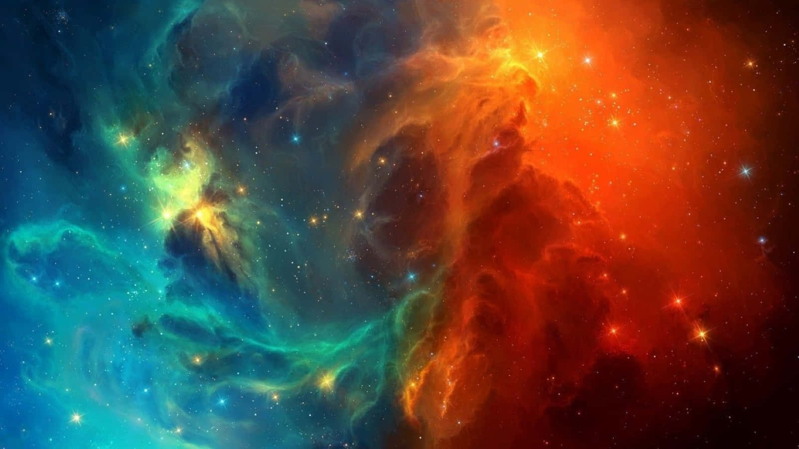 Mesmerizing Colorful Space Nebula Background