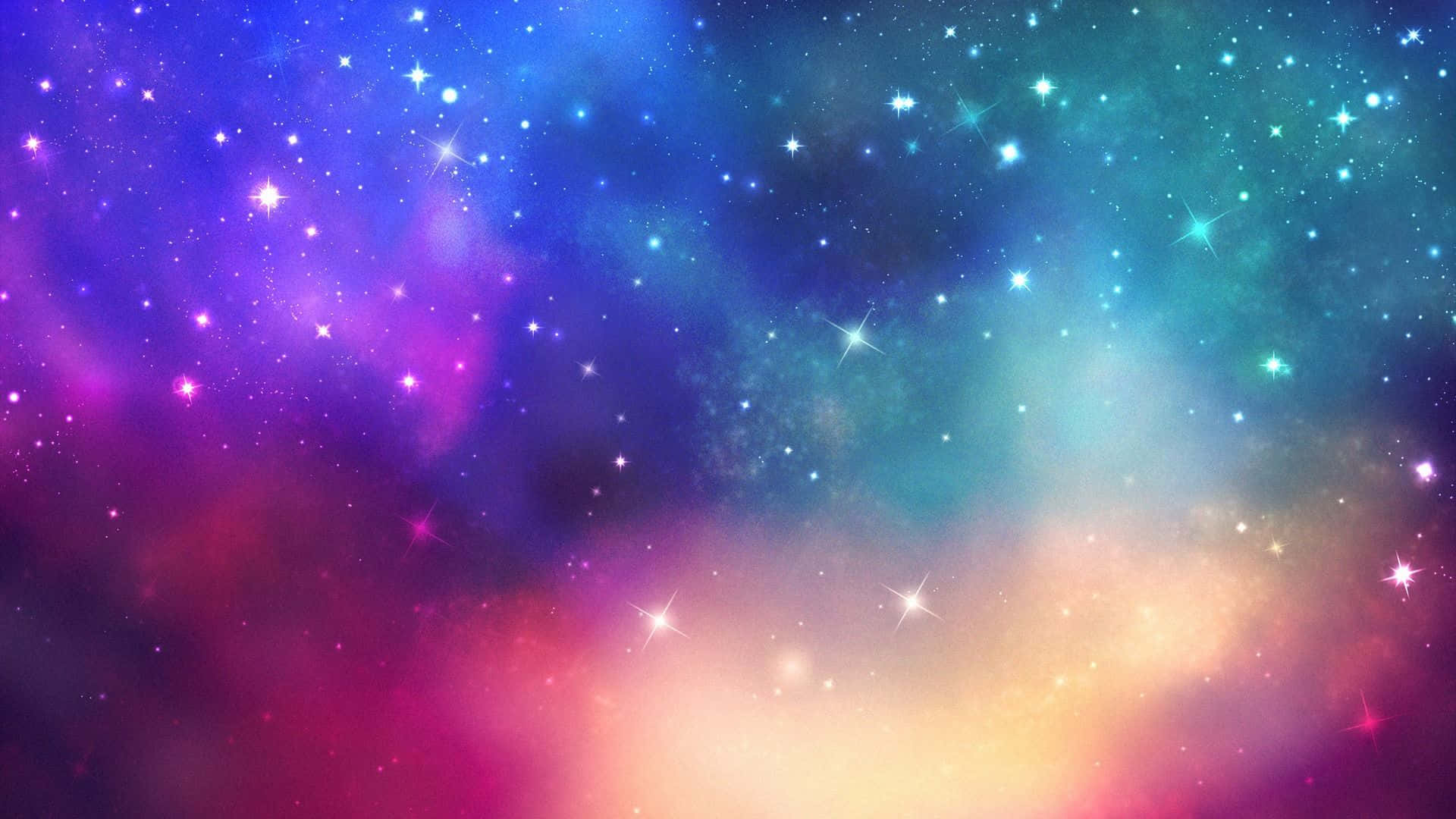 Mesmerizing Colorful Space Scene Background