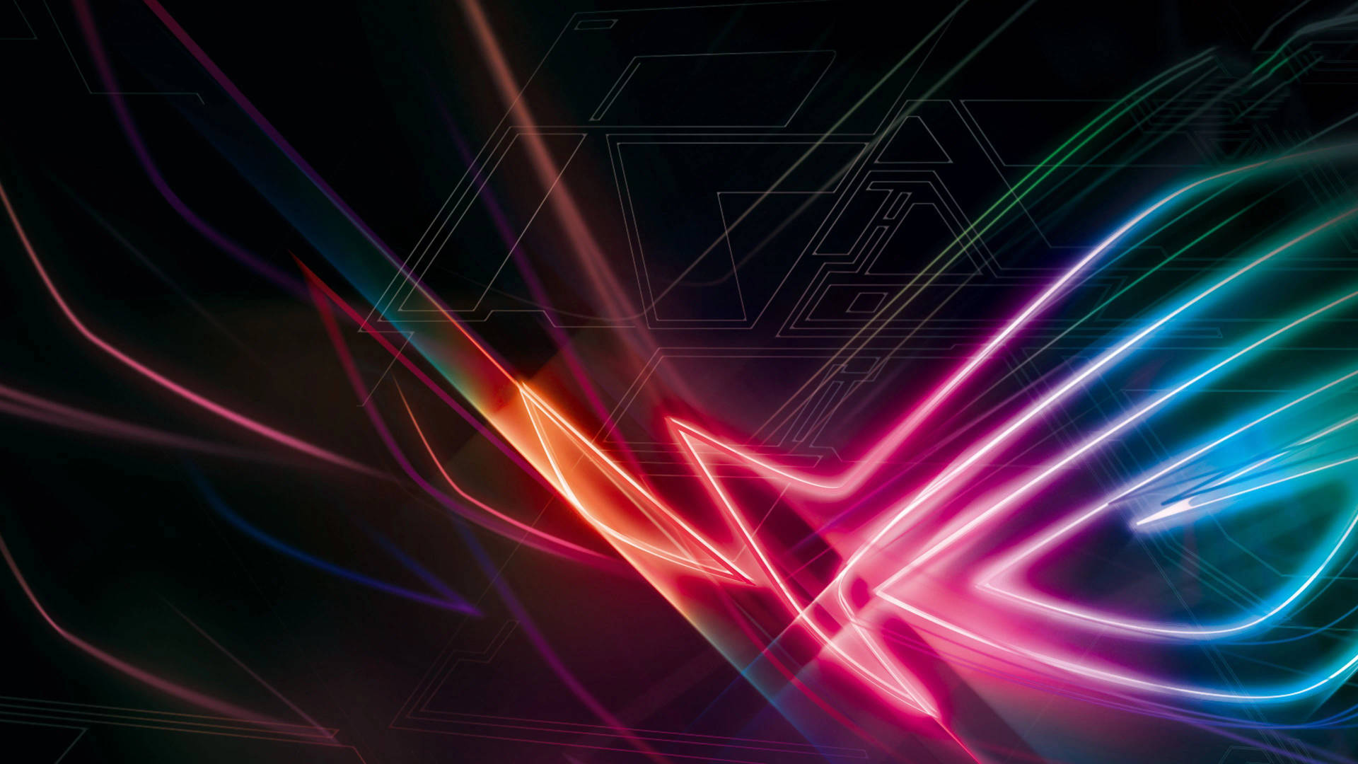 Mesmerizing Display Of Rog Logo In Vibrant Rgb 4k Resolution Background