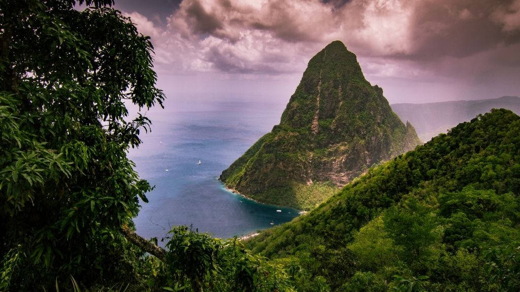 Mesmerizing Dusk At Gros Piton, St. Lucia