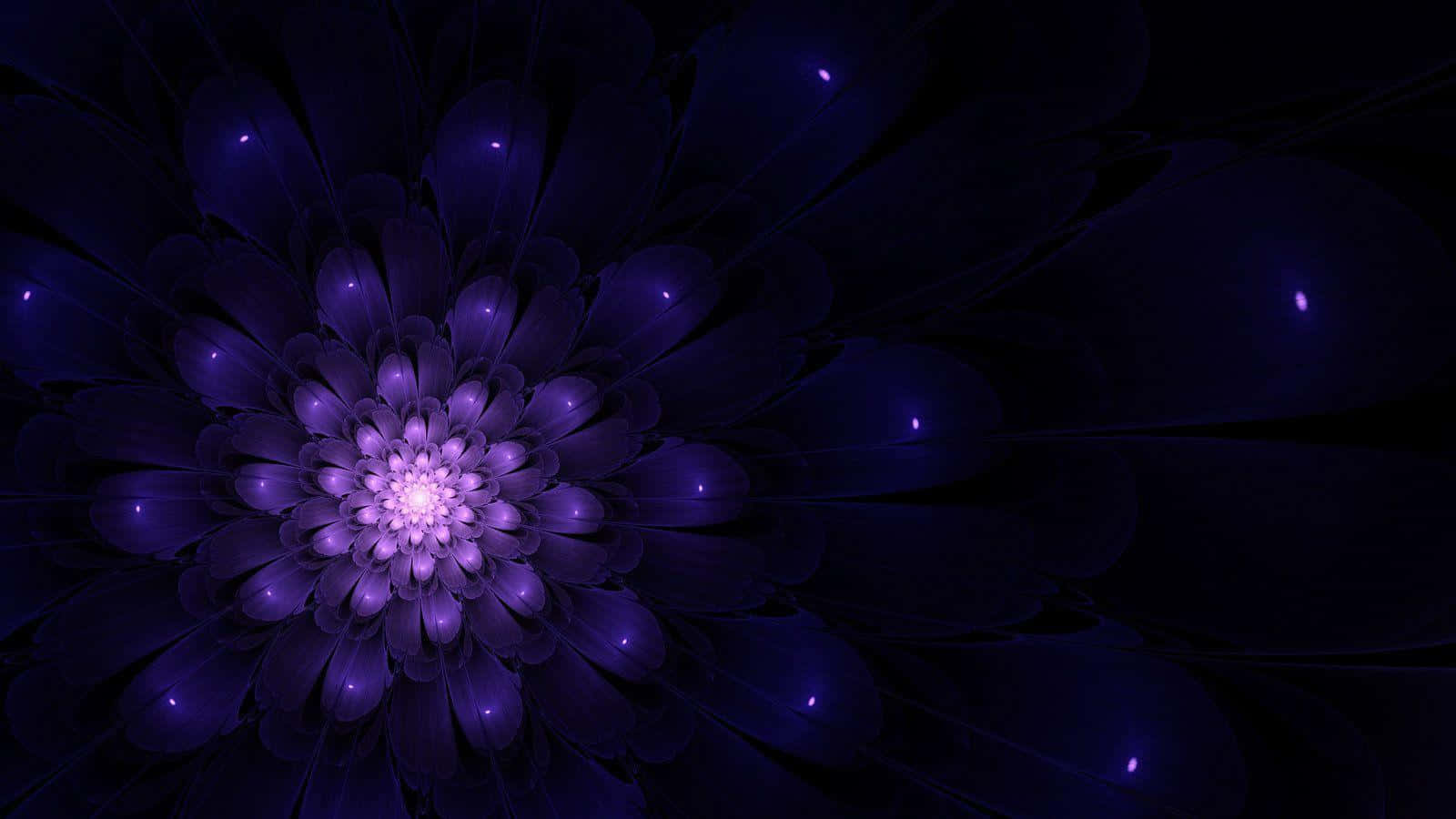 Mesmerizing Indigo Flower Digital Art