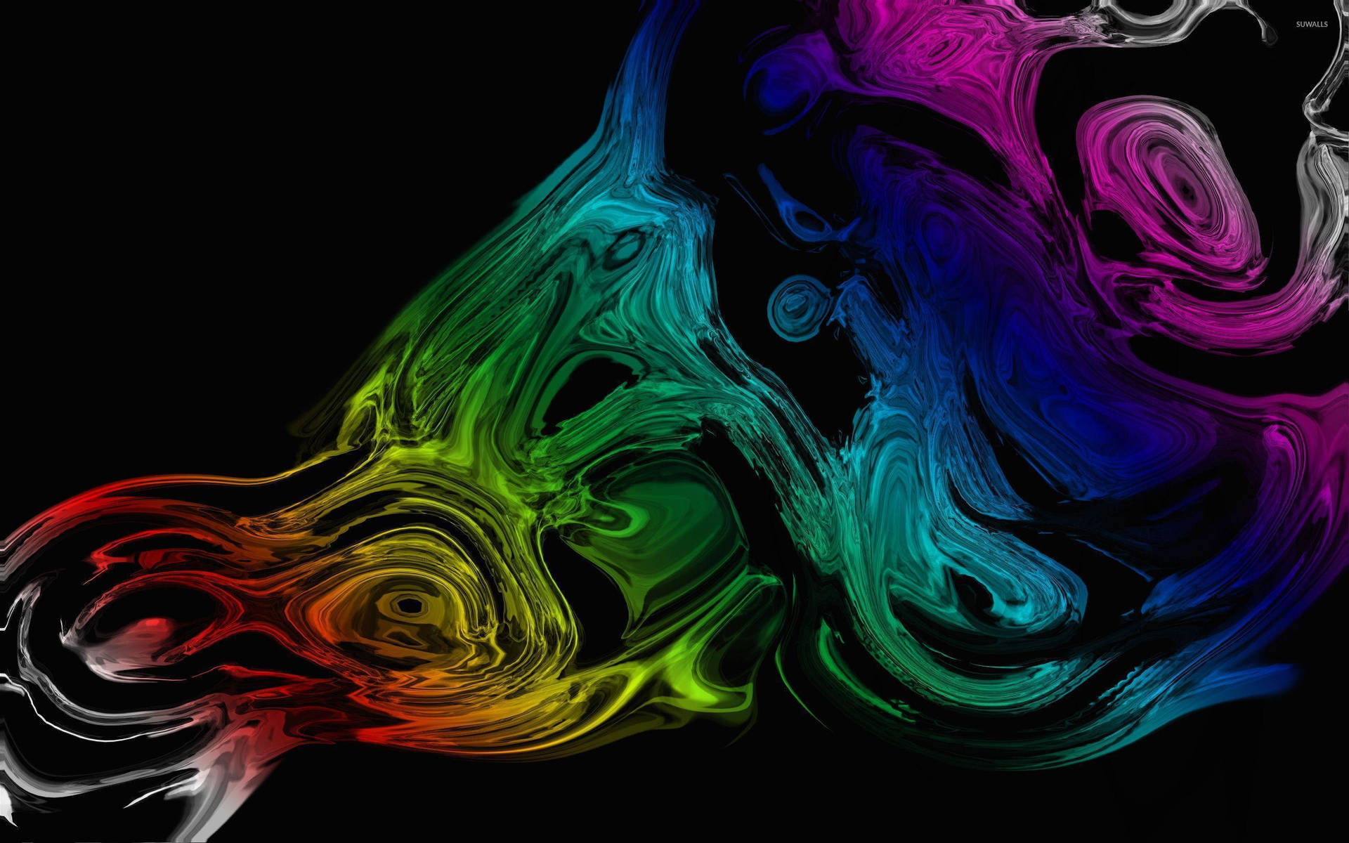 Mesmerizing Metallic Liquid Rainbow