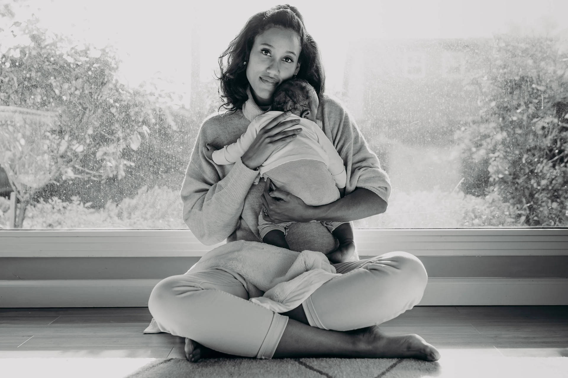 Mesmerizing Mother And Newborn Baby Portrait