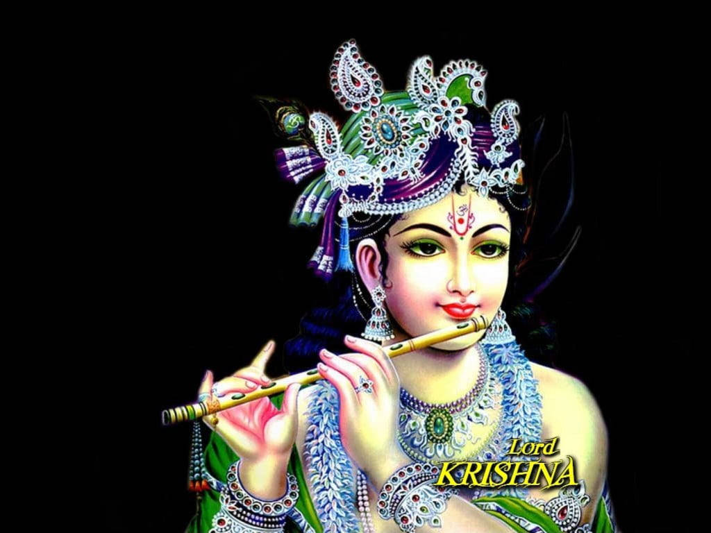 Mesmerizing Portrait Of Lord Krishna