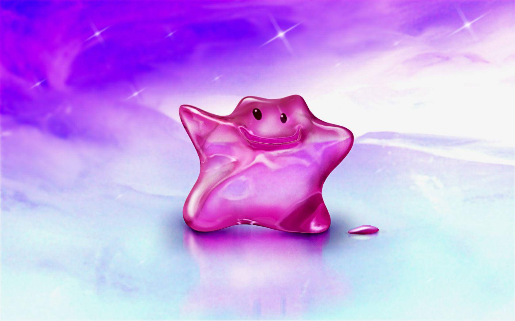 Mesmerizing Purple Ditto In Digital Art Form Background
