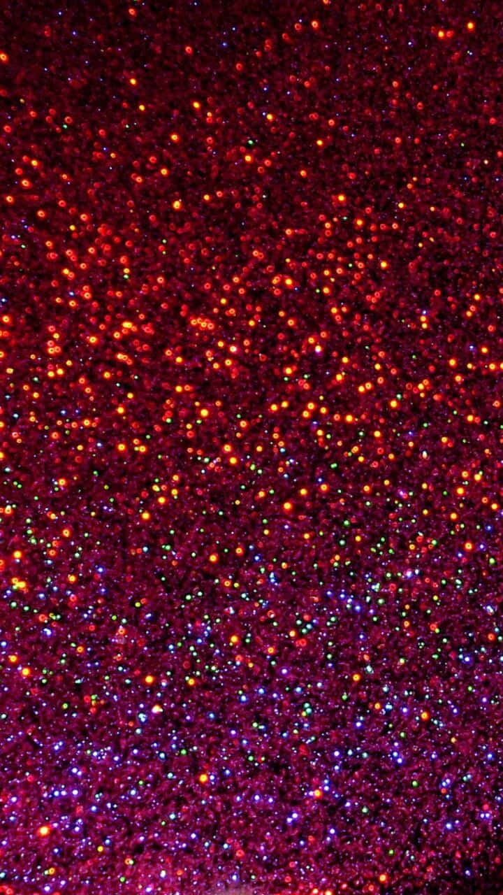 Mesmerizing Red Glitter Texture Background