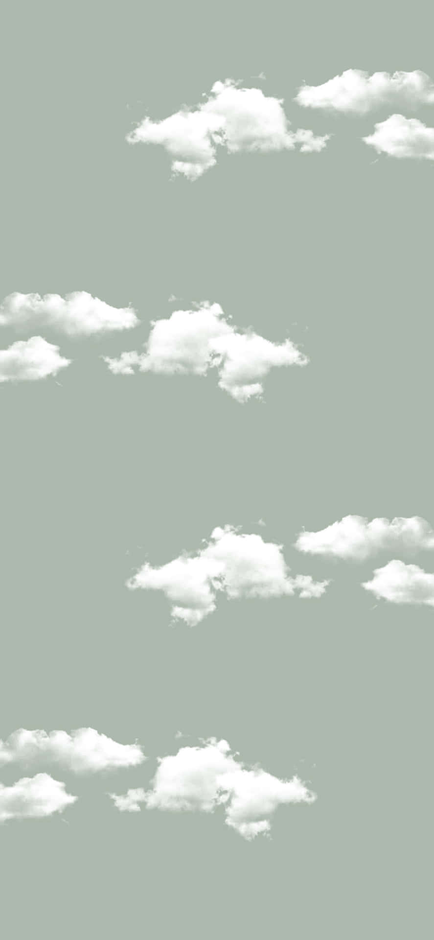 Mesmerizing Sage Aesthetic Cloud Patterns Background