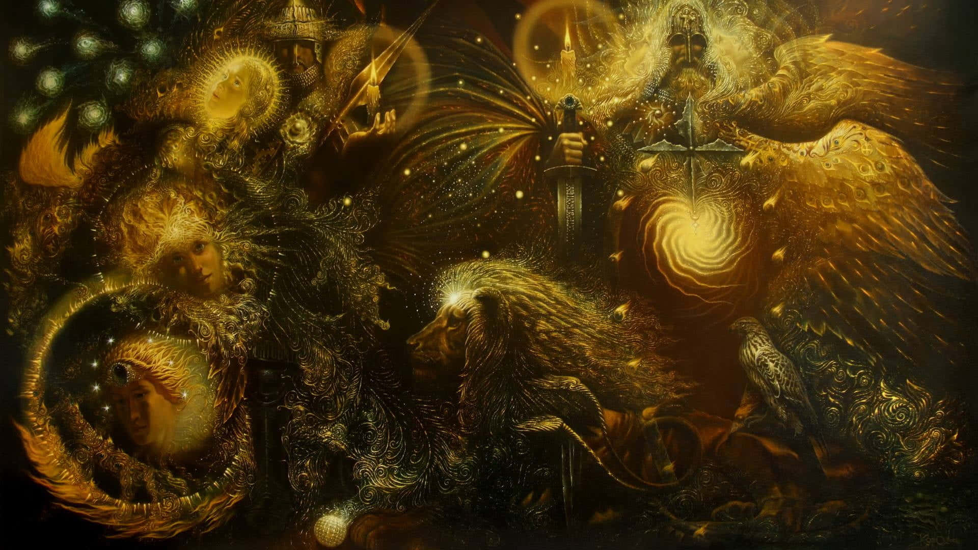 Mesmerizing Trippy Art: Unleash Your Imagination Background