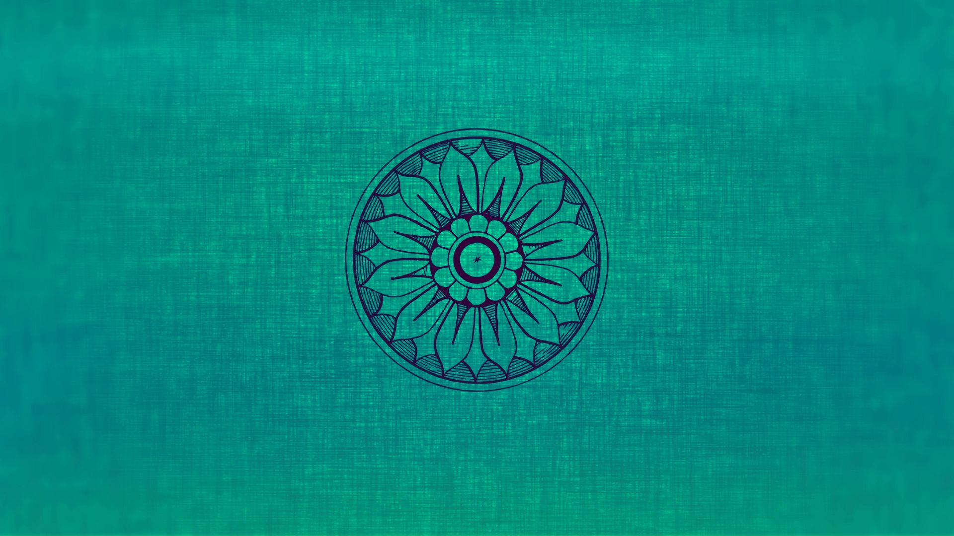 Mesmerizing Turquoise Mandala Design Background