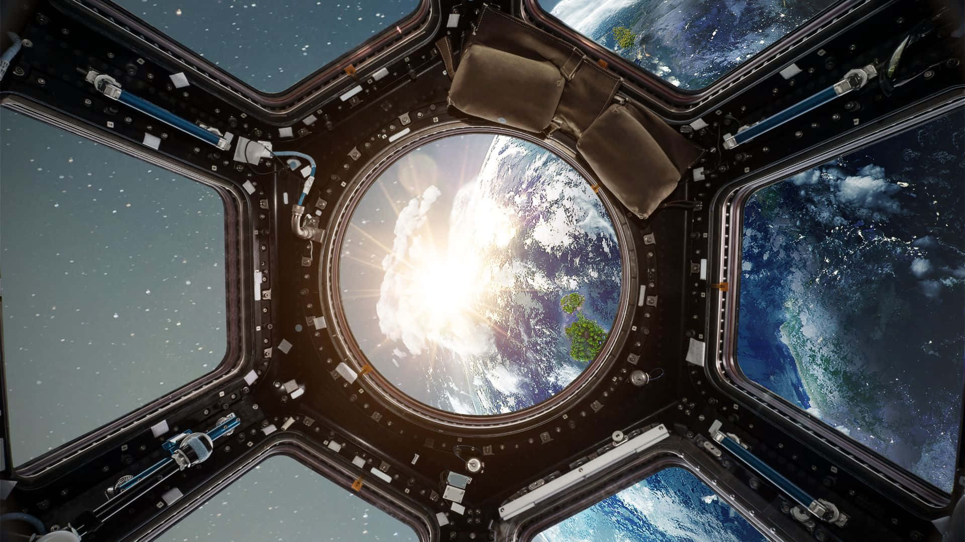 Mesmerizing View Of Our Live Space Background