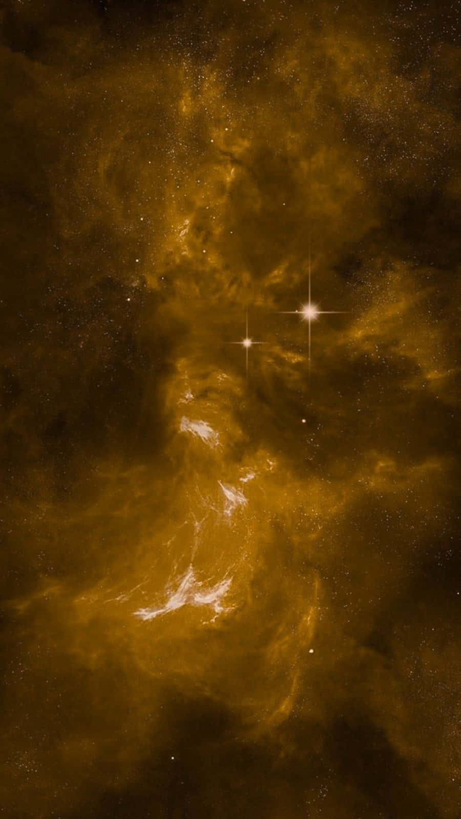 Mesmerizing Yellow Galaxy Background