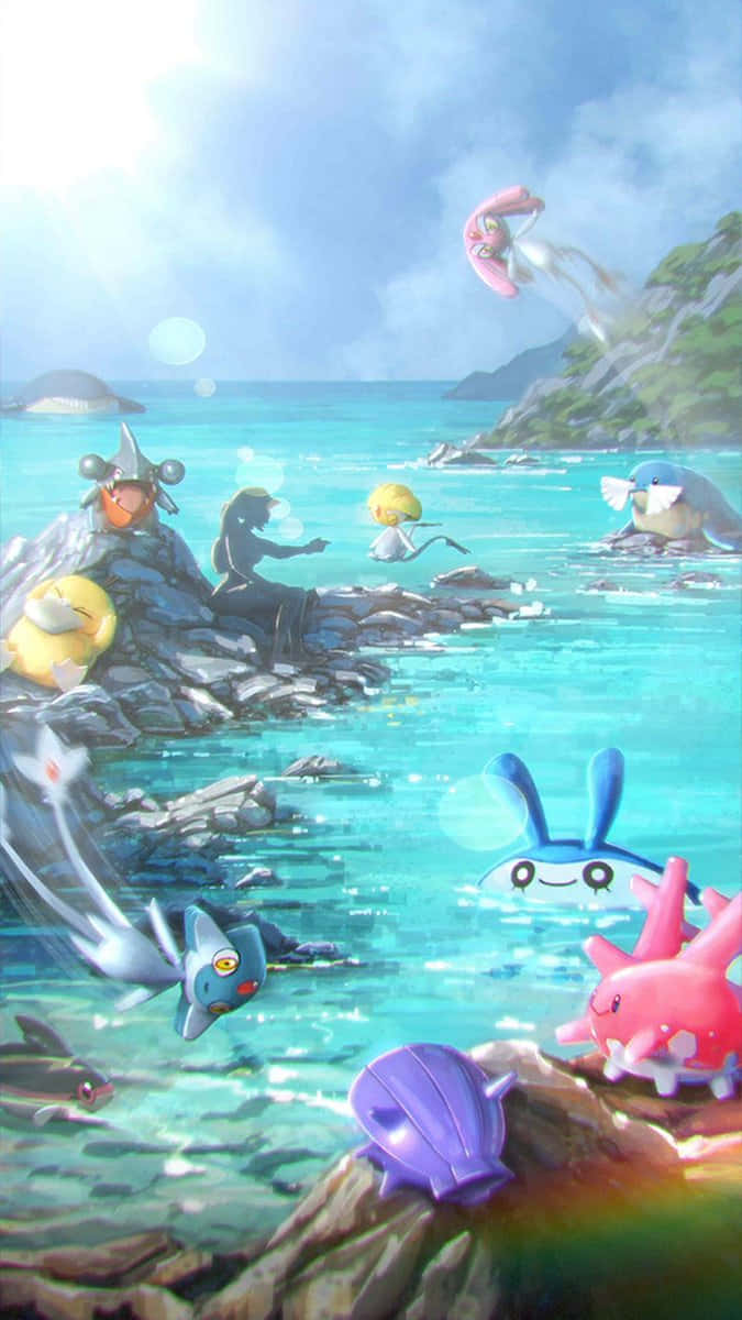 Mesprit With Water Pokemon Background