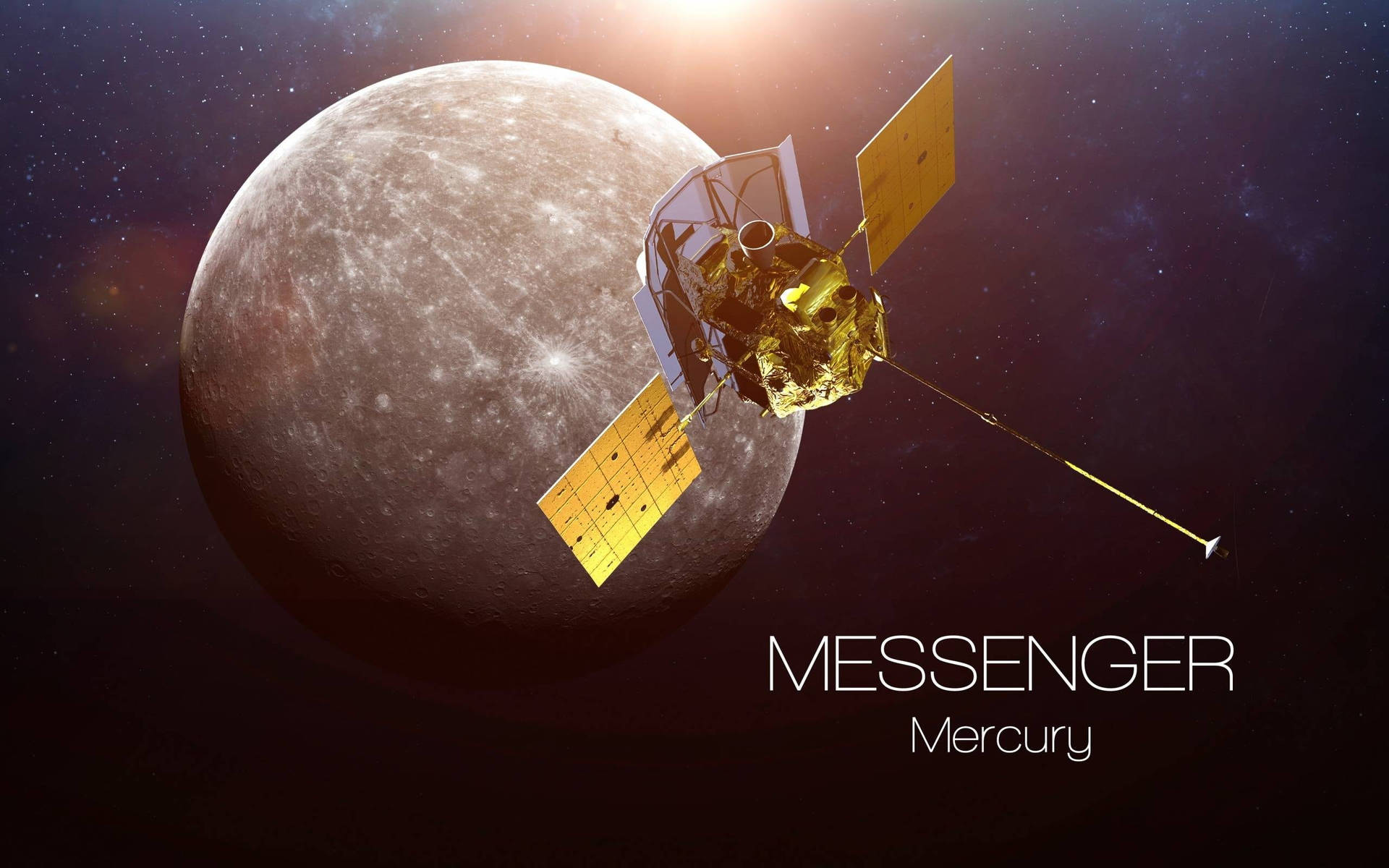 Messenger Satellite Mercury Background