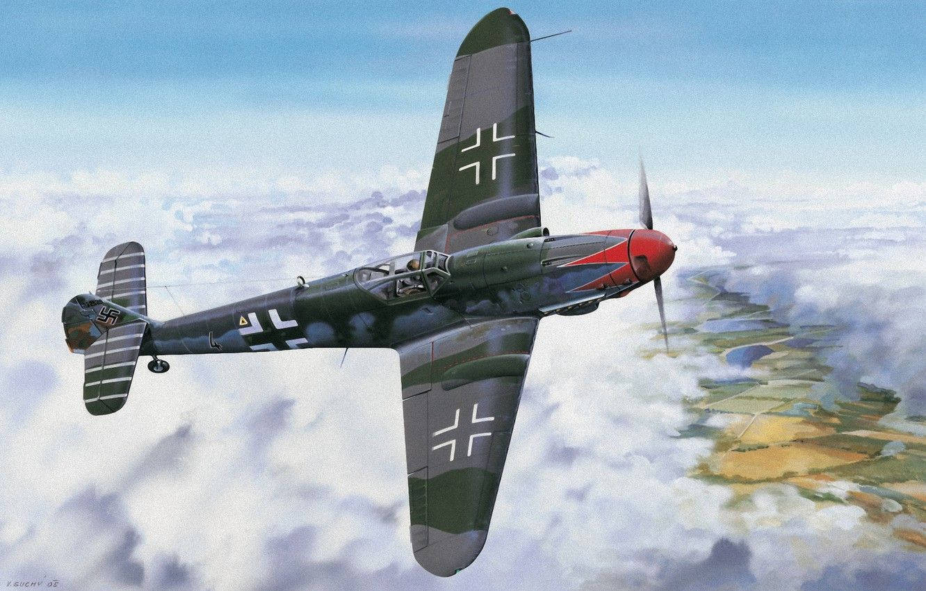 Messerschmitt Bf 109 German Ww2 Fighters Background