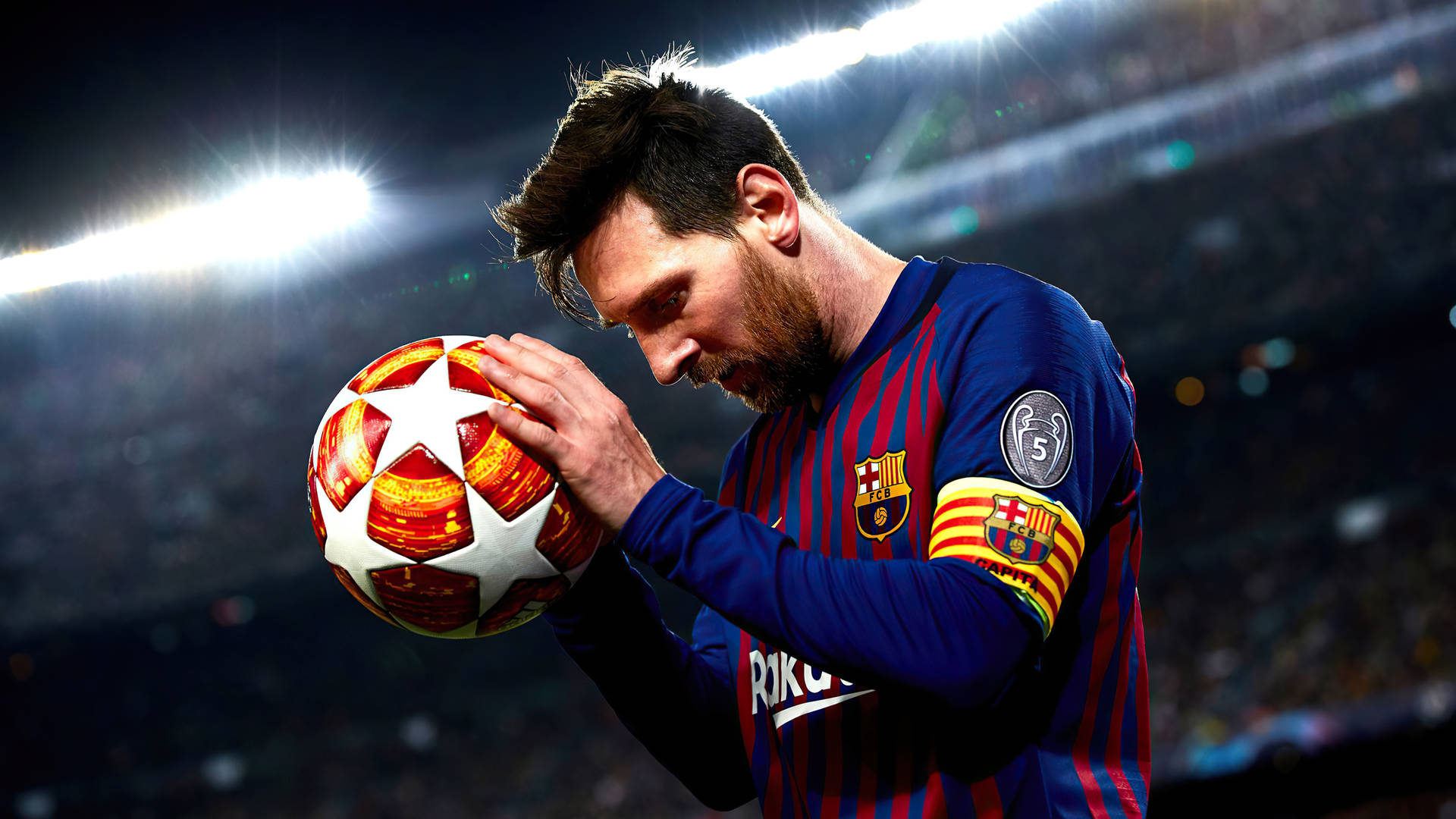 Messi 2021 Ucl Captain Background