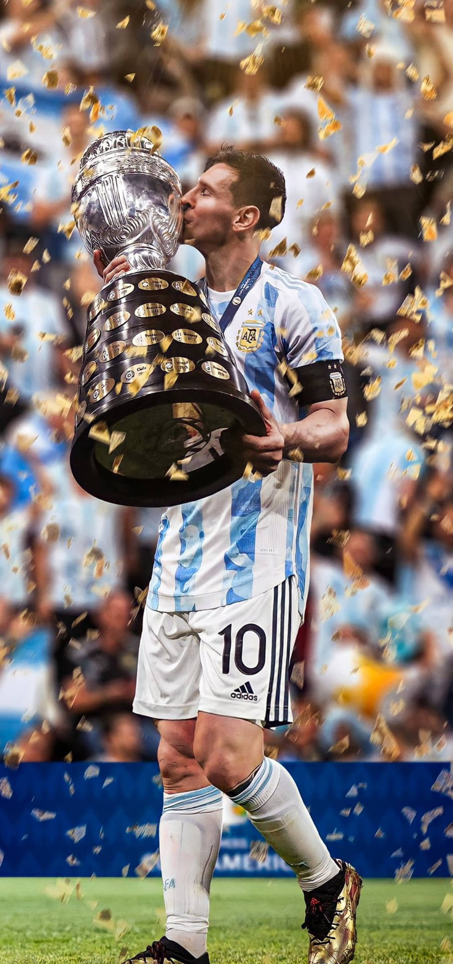 Messi 4k Ultra Hd Trophy Background