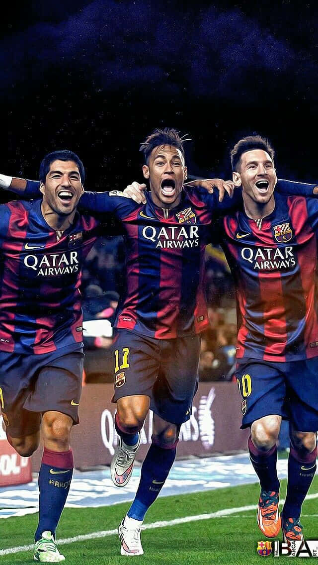 Messi And Neymar - Soccer Icons Background