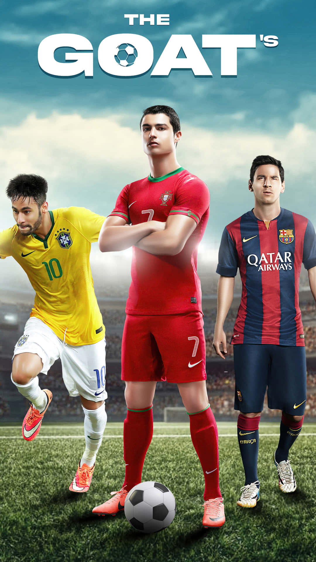 Messi And Neymar, Two Most Decorated Footballers Of Our Times. Background
