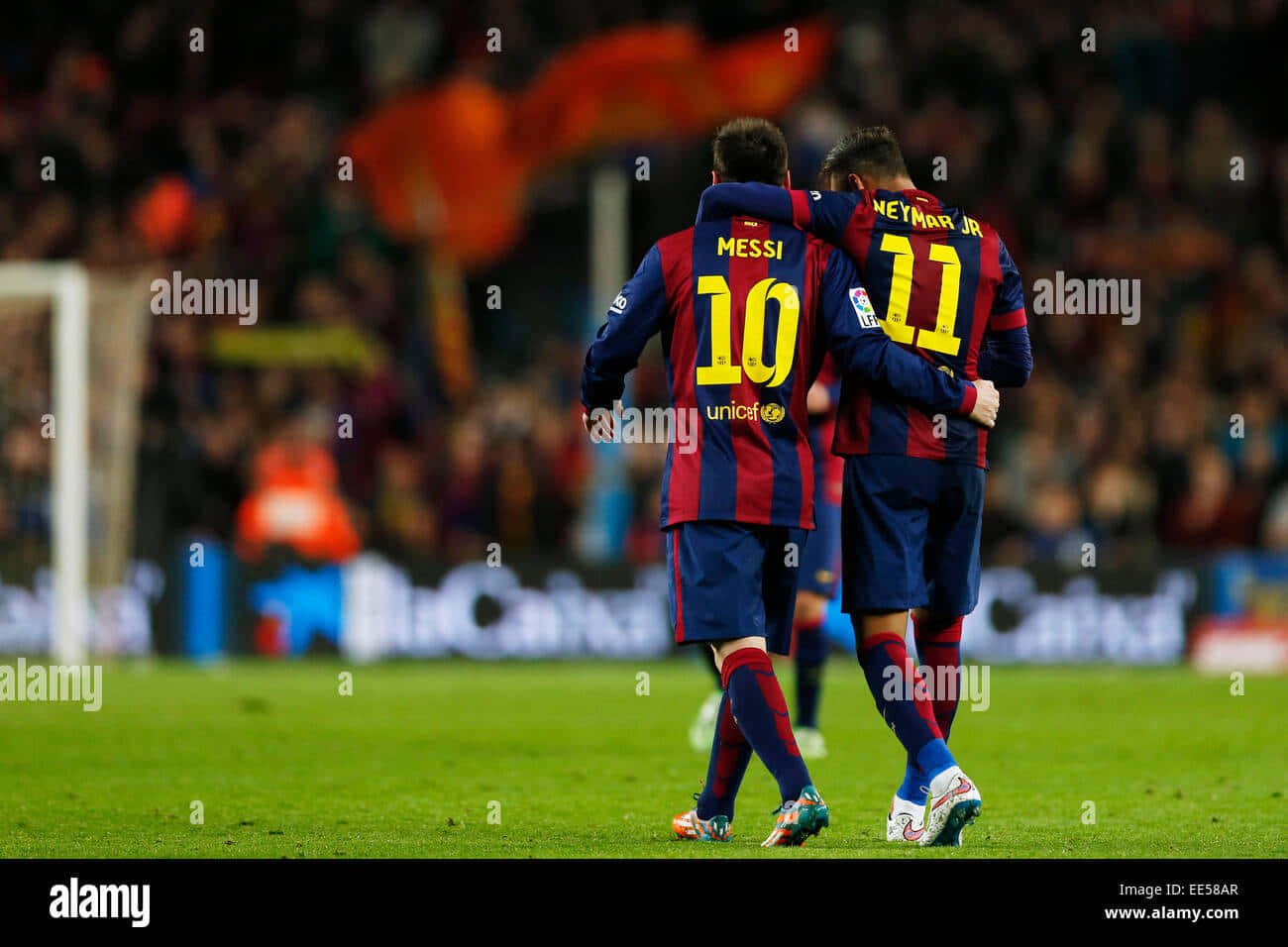 Messi And Neymar: Two Soccer Superstars Background