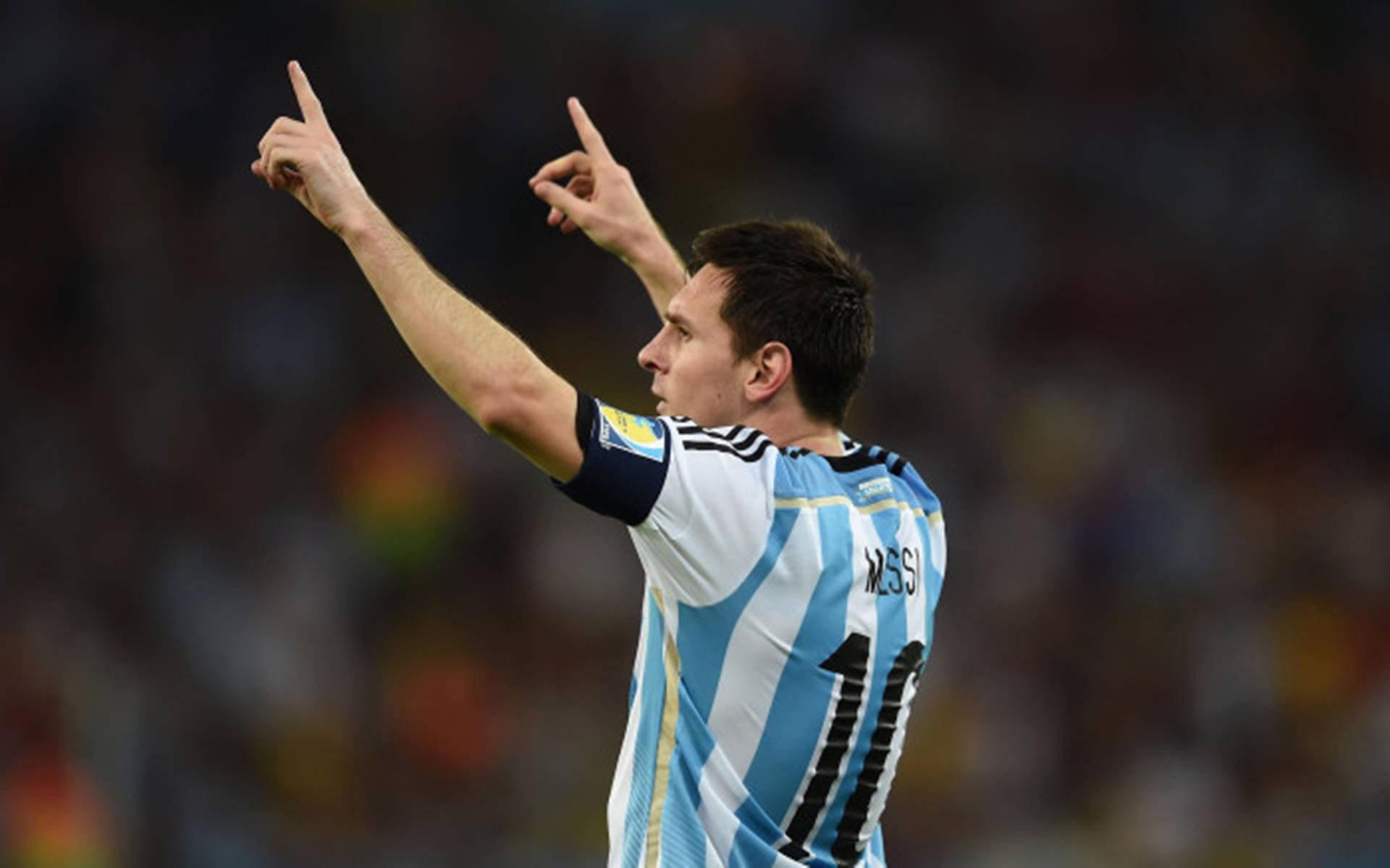 Messi Argentina Football Field Background