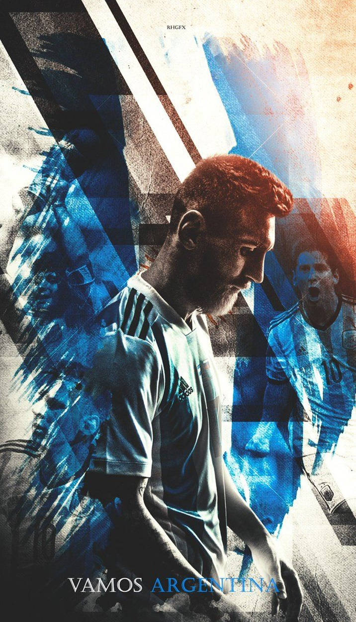 Messi Argentina Vamos Poster Background