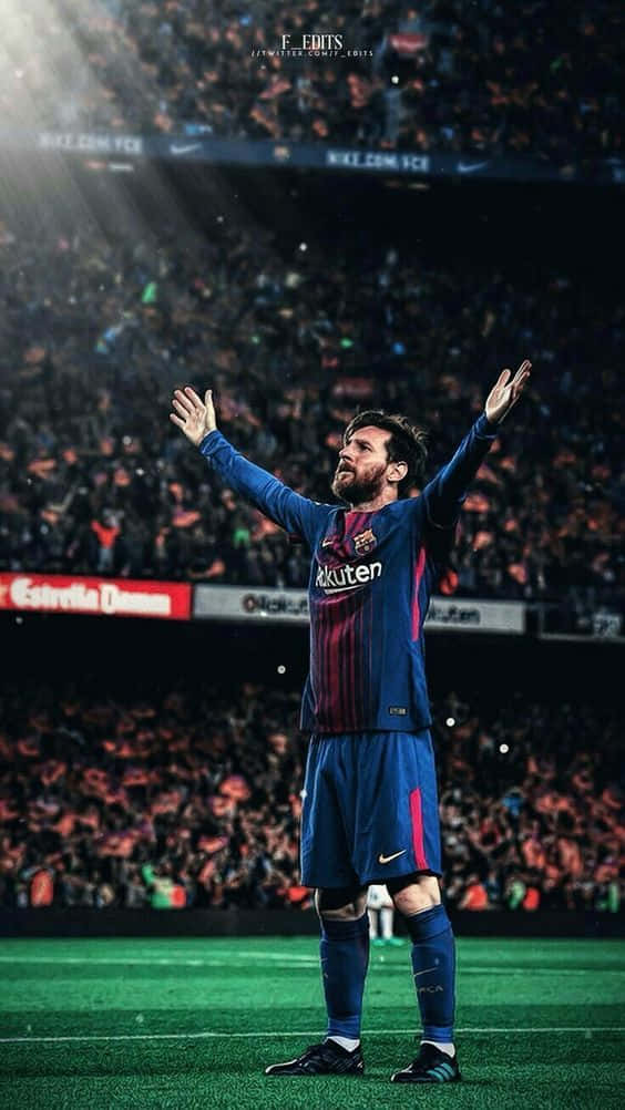 Messi Iphone Cold Goal Celebration Background