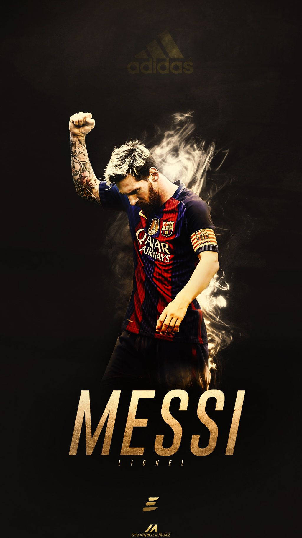 Messi Lionel Fist Pump Background