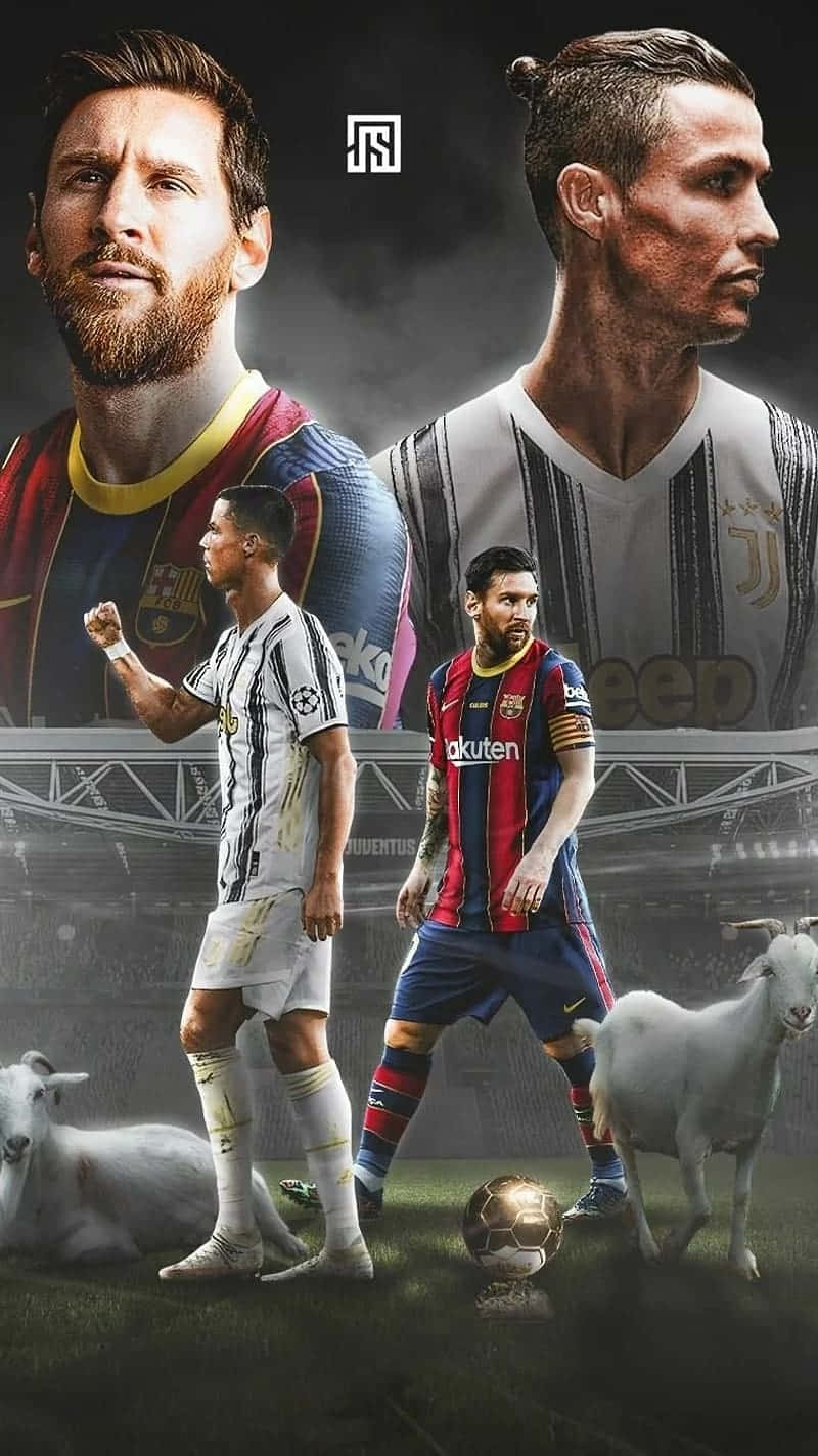 Messi_ Ronaldo_ Football_ Legends_4 K Background