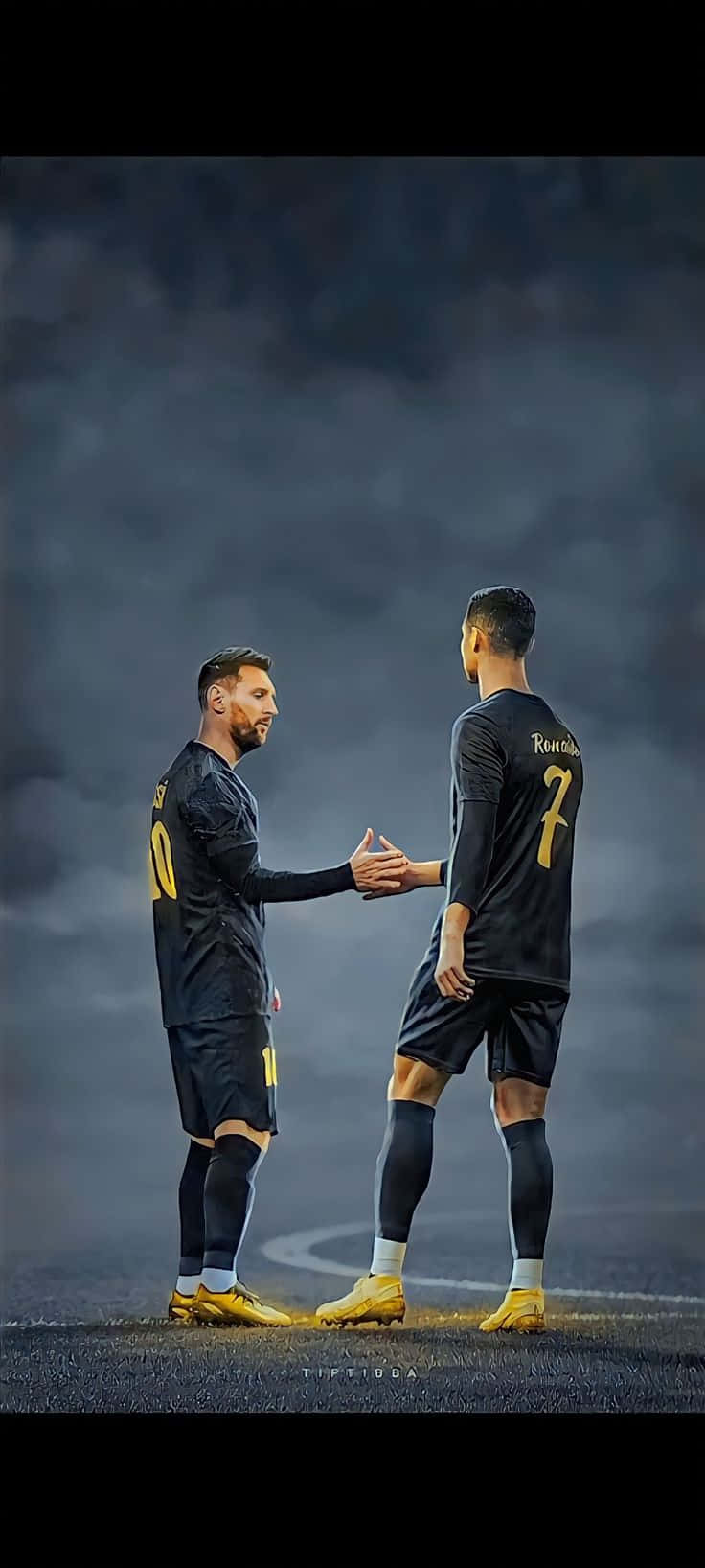 Messi Ronaldo Respectful Encounter4 K