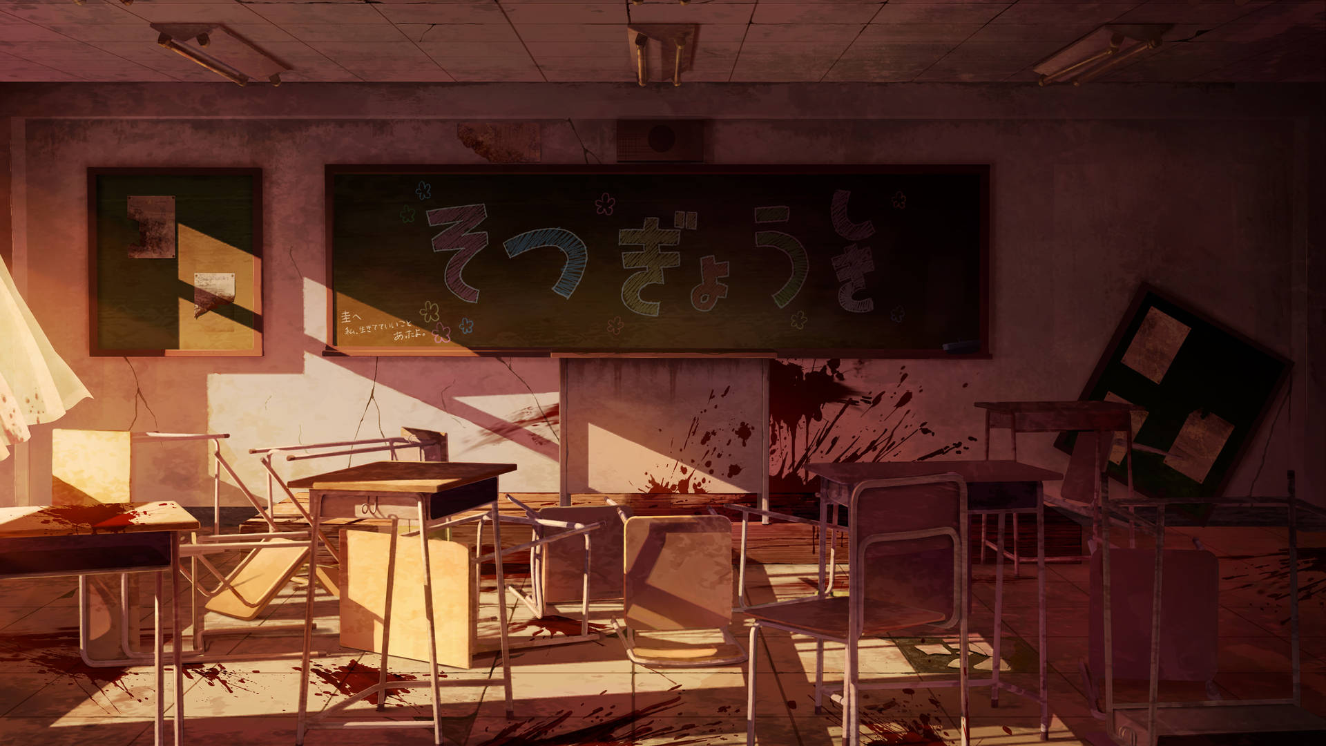 Messy Anime Classroom