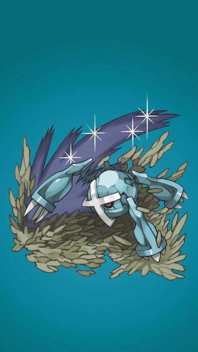 Metagross Digging Into Ground Background