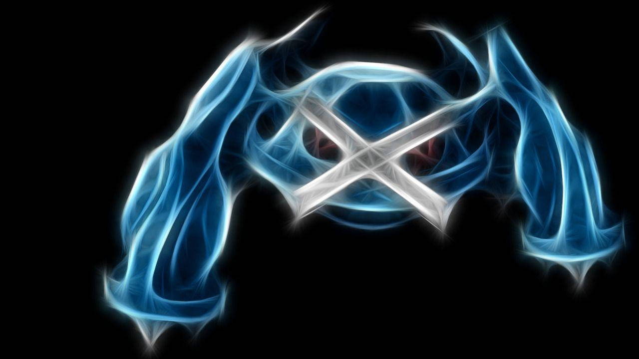 Metagross Glowing Outline Official Pose Background