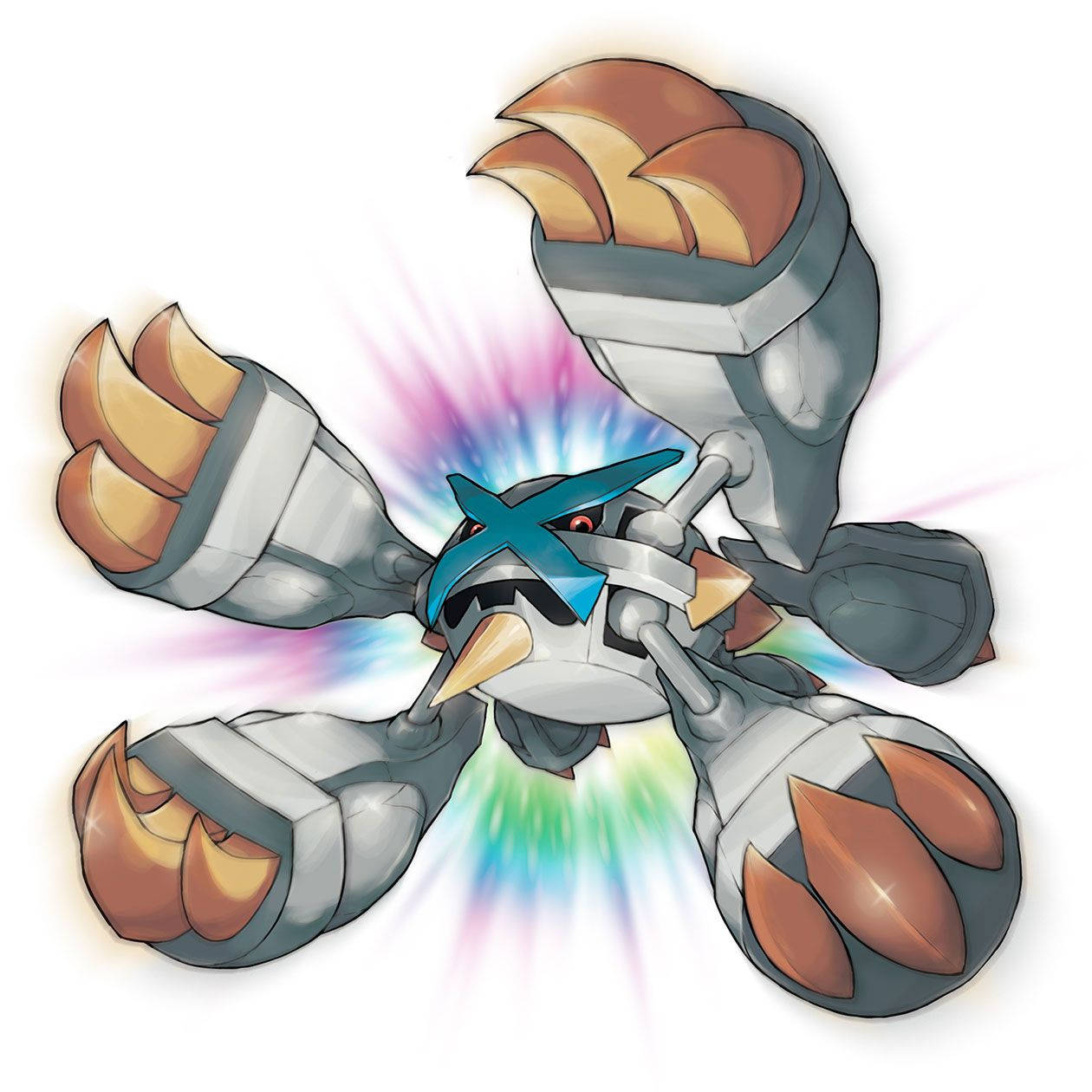 Metagross Mega Glowing Energy Background