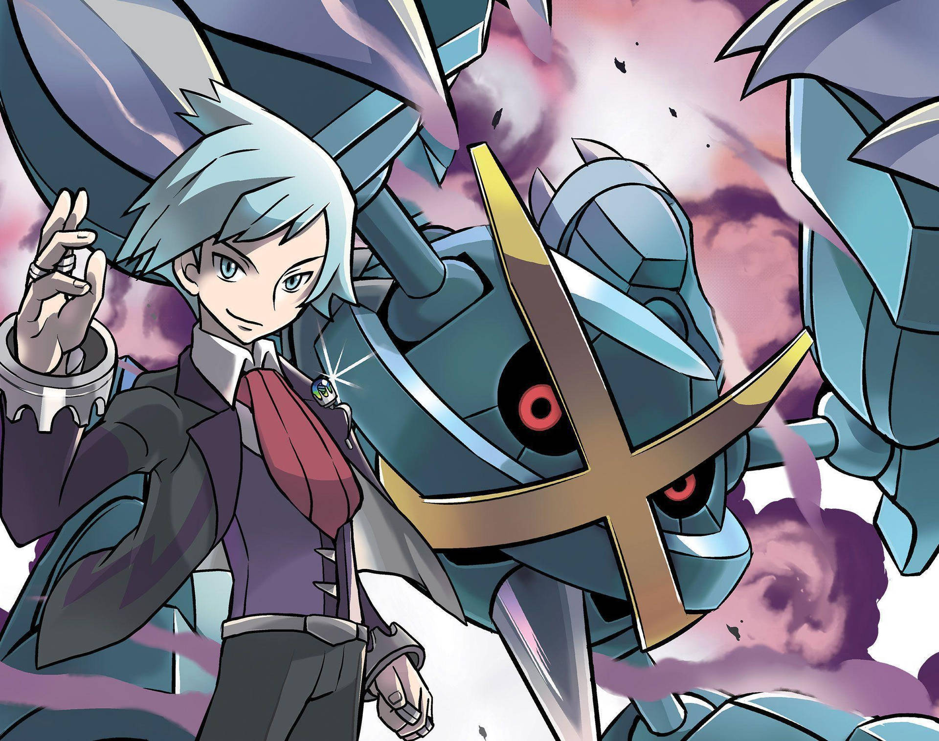 Metagross Mega With Steven Background