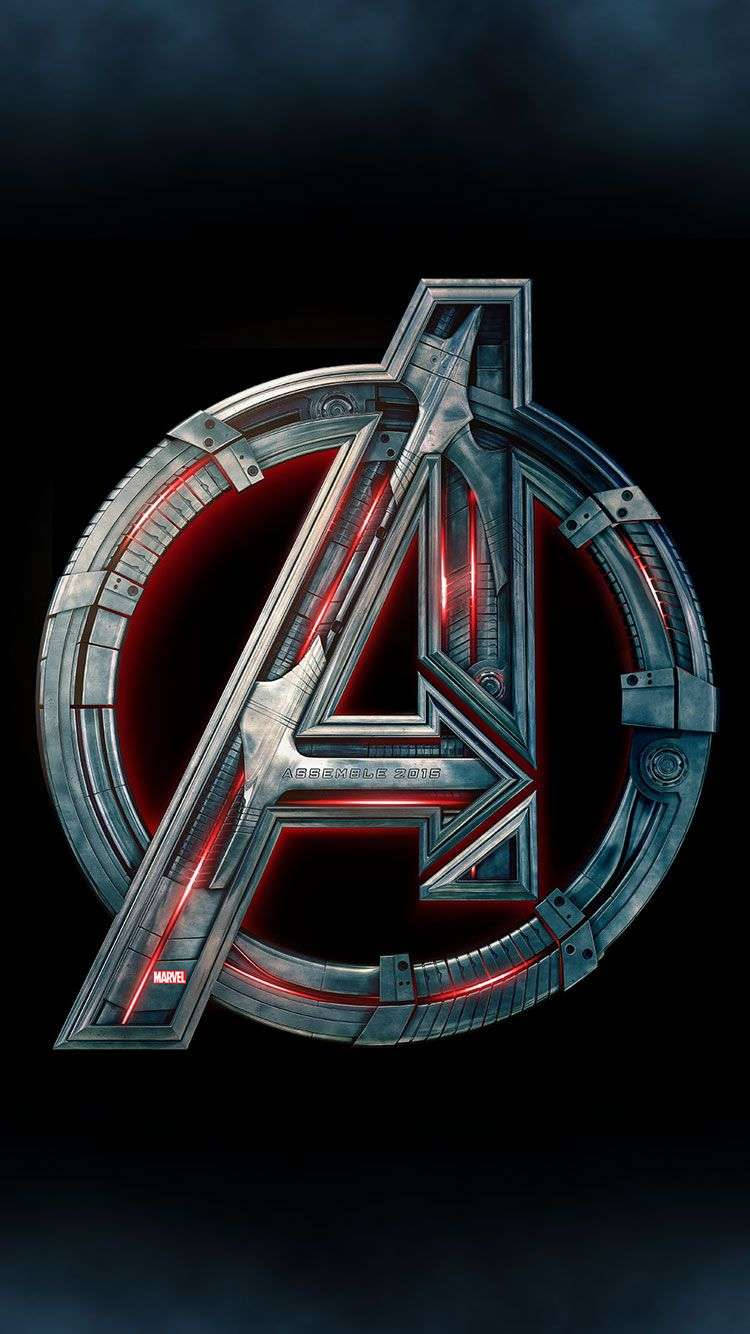 Metal Avengers Logo Background