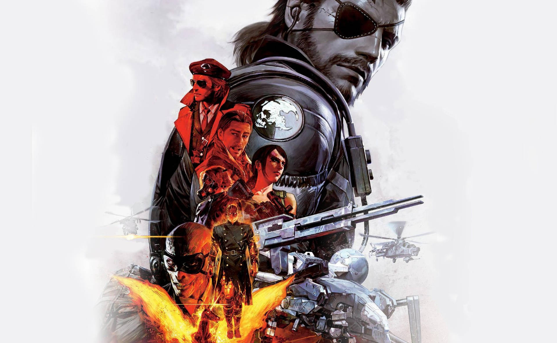 Metal Gear Solid Blazing Art Hd Background